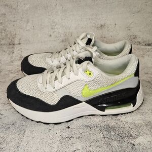 Nike Air Max System Volt / Youth Size 5 / White, Black, Neon Green